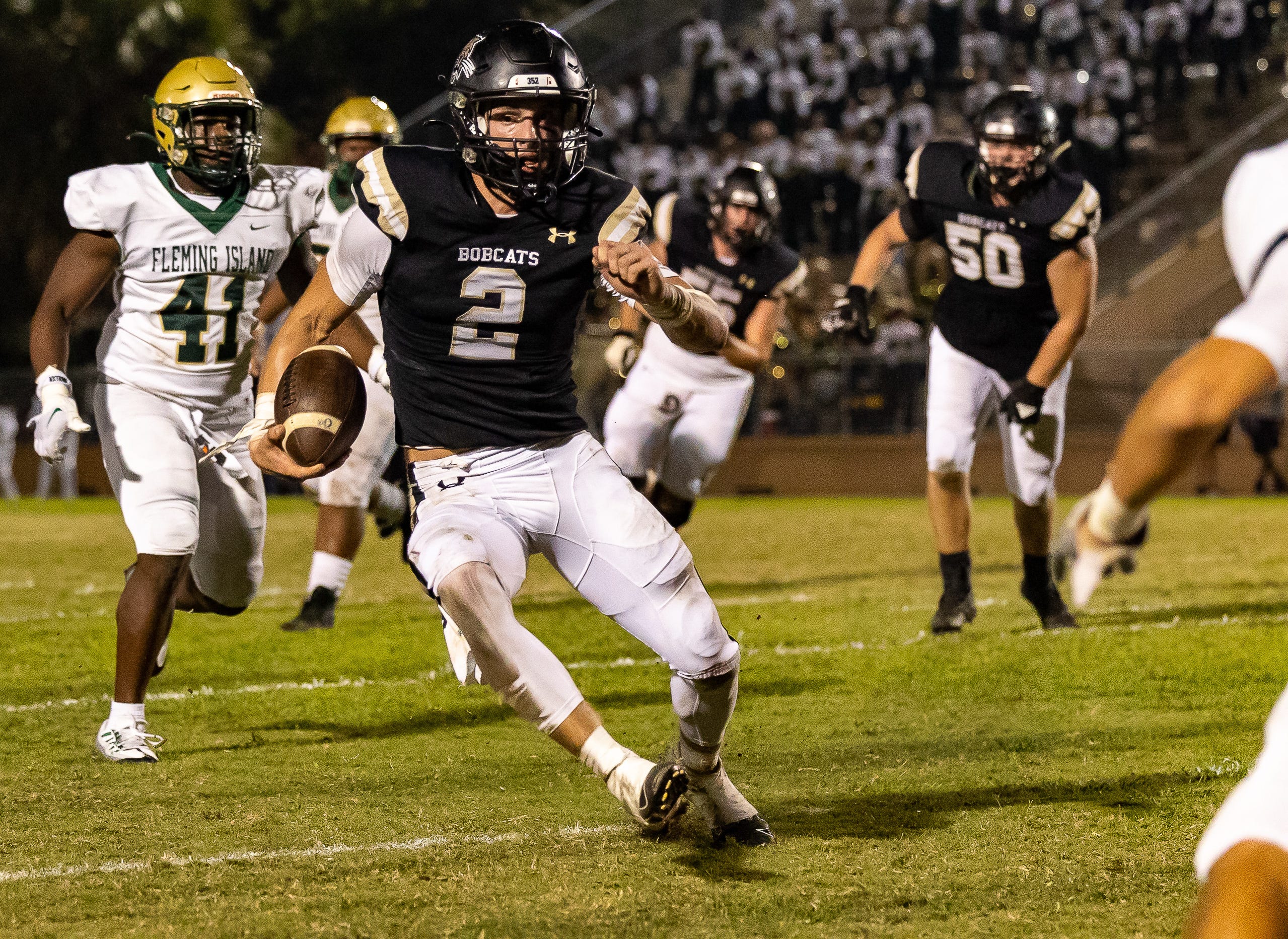 Creed Whittemore scores from 31 yards out against Fleming Island