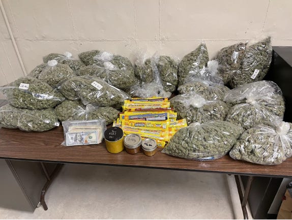 Division of Criminal Investigation agents, Yankton Police Department officers and deputies from the Yankton County's Sheriff's Office seized $100,000 worth of marijuana and marijuana concentrates, according to a press release on Friday.