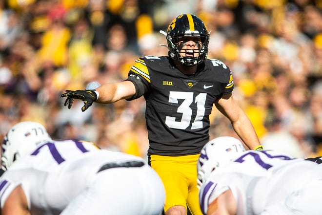 Iowa linebacker Jack Campbell was named an AP All-American on Monday