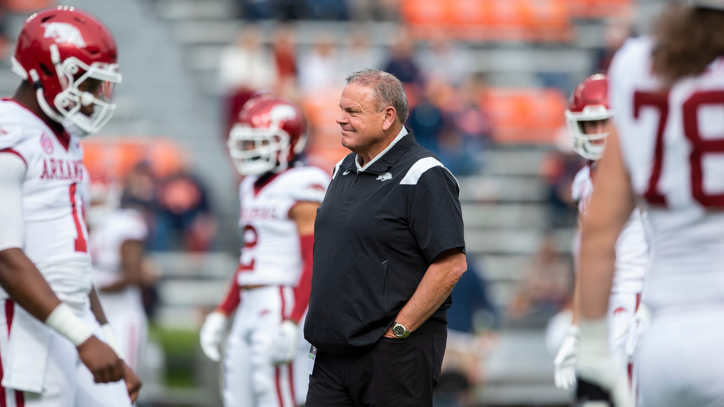 Arkansas football coach Sam Pittman previews matchup vs. Liberty