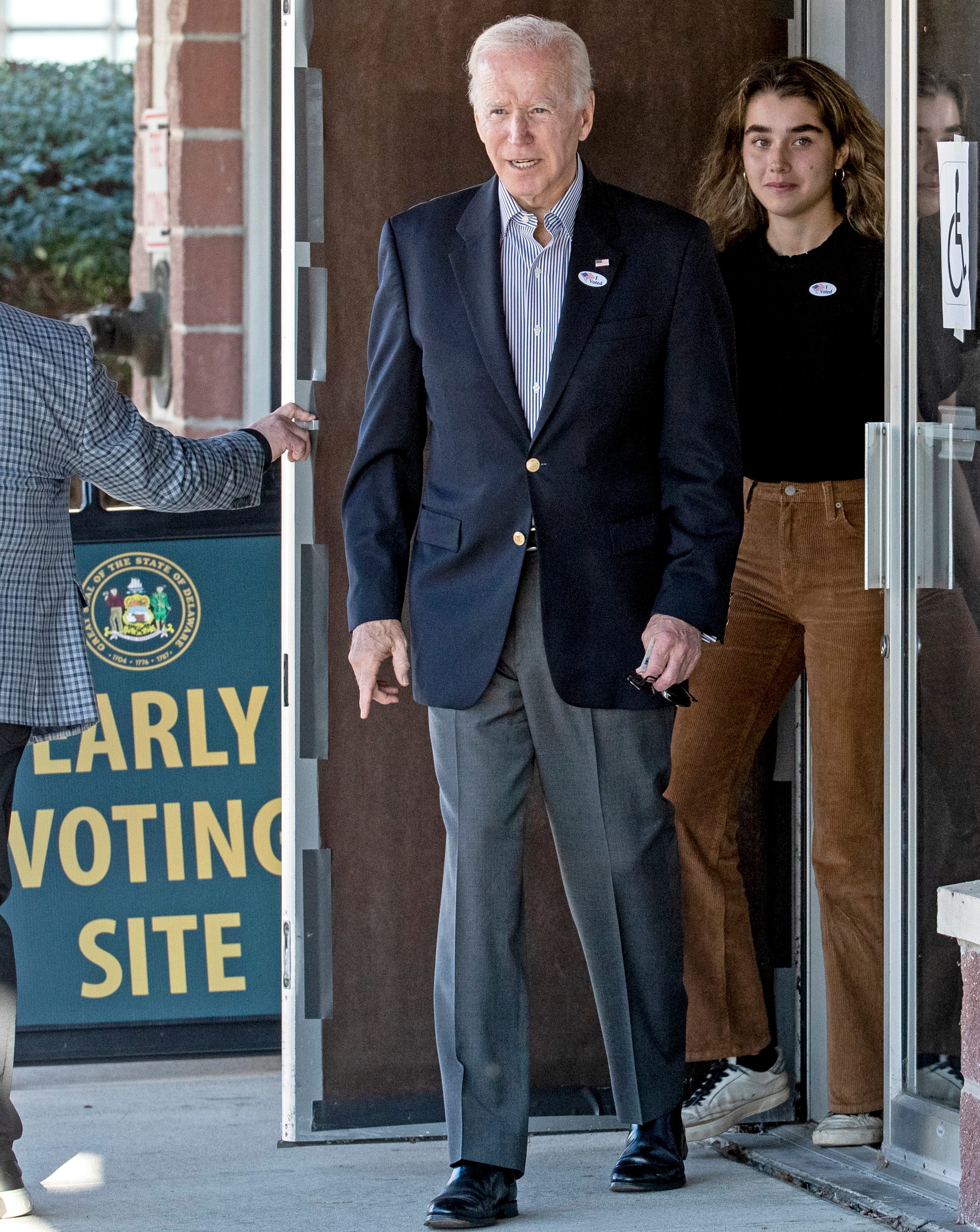 Joe Biden votes in midterm election Wilmington Saturday