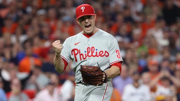 Game 1: Philadelphia Phillies relief pitcher David