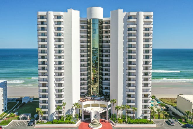 This stunning 10th-floor condominium is in the prestigious Ashley community of Daytona Beach Shores.