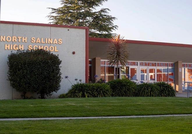 North Salinas High School entrance in Salinas, Calif.