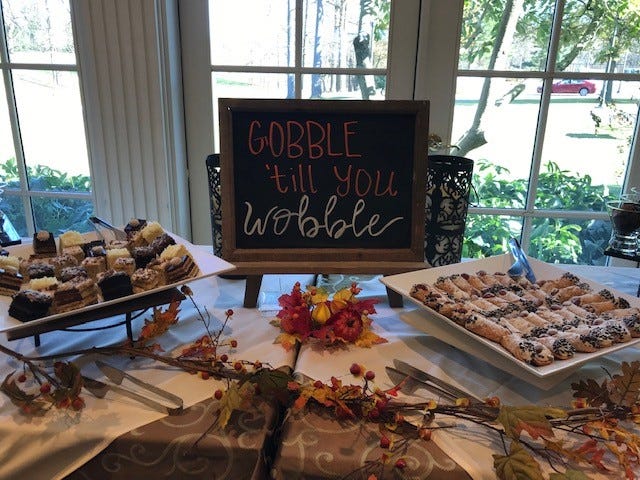 Deerfield Golf Club's Thanksgiving buffet is back again this year and will feature sweet treats like these.