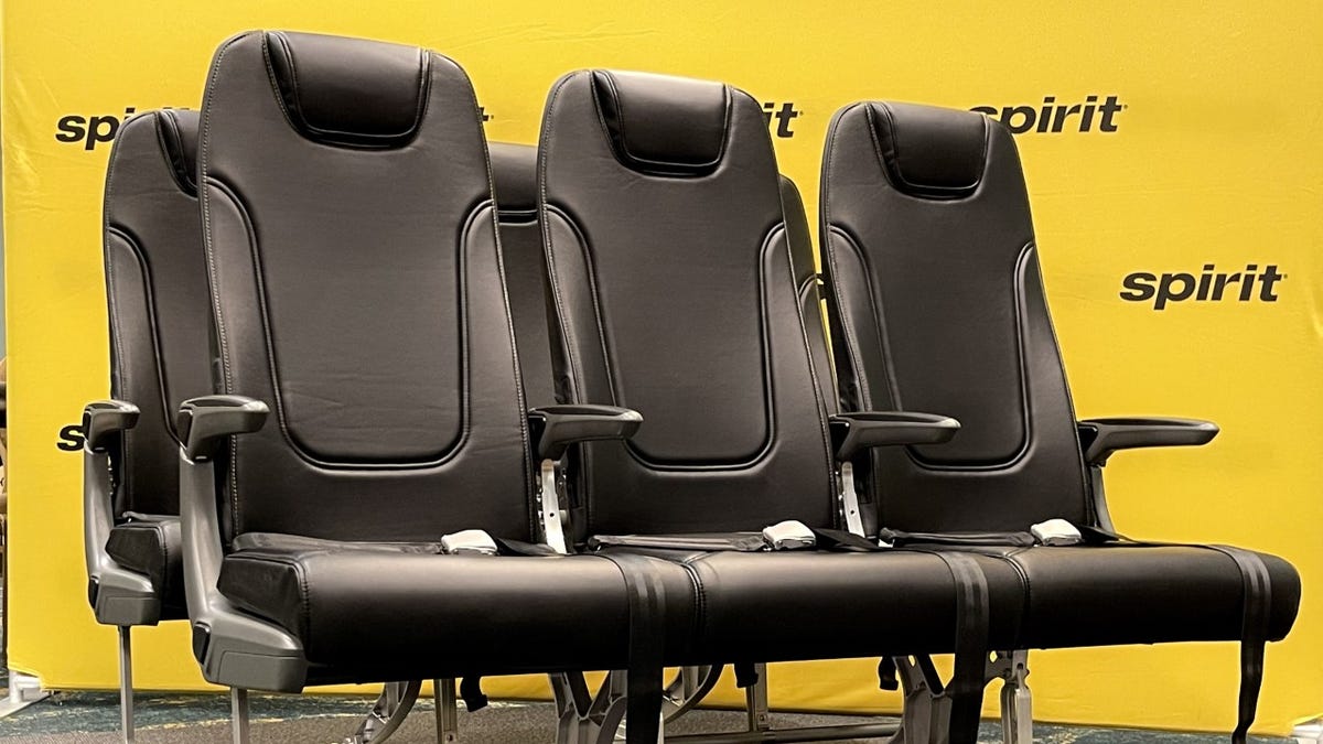 New Spirit Airlines economy seats.