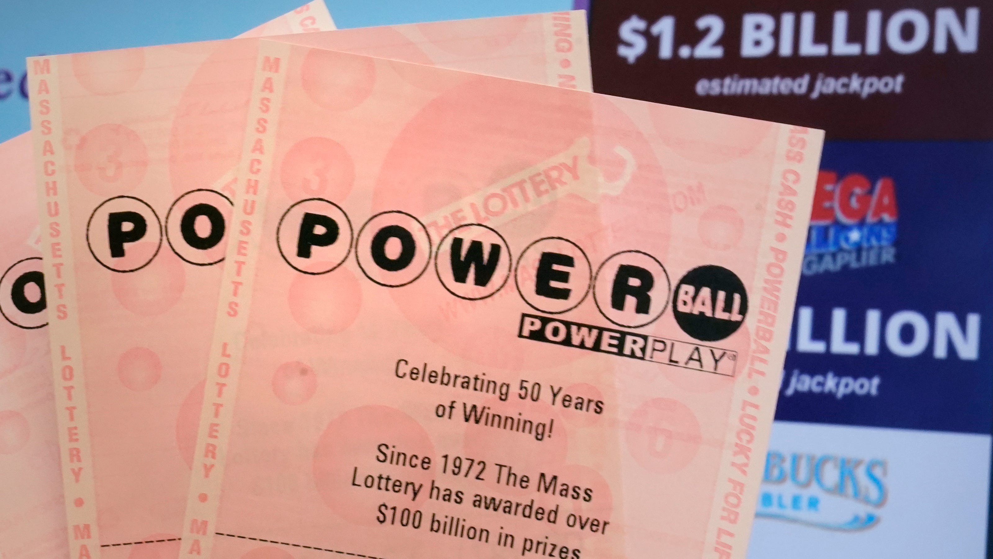 Powerball 1.2B jackpot winning numbers California tickets