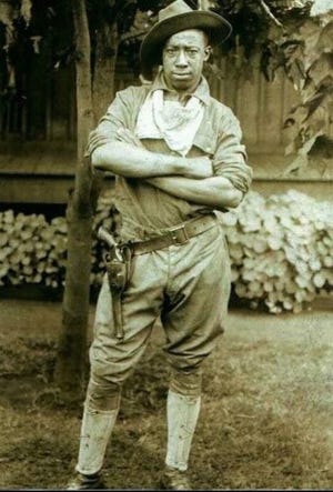 Linold Chappell in Hawaii. He was a Buffalo Soldier.
