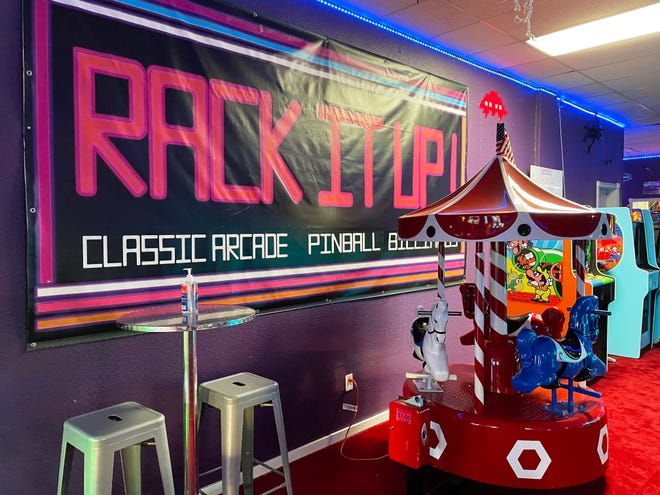 Rack It Up! Arcade in Plain Township has vintage arcade games, pinball and billiards tables.