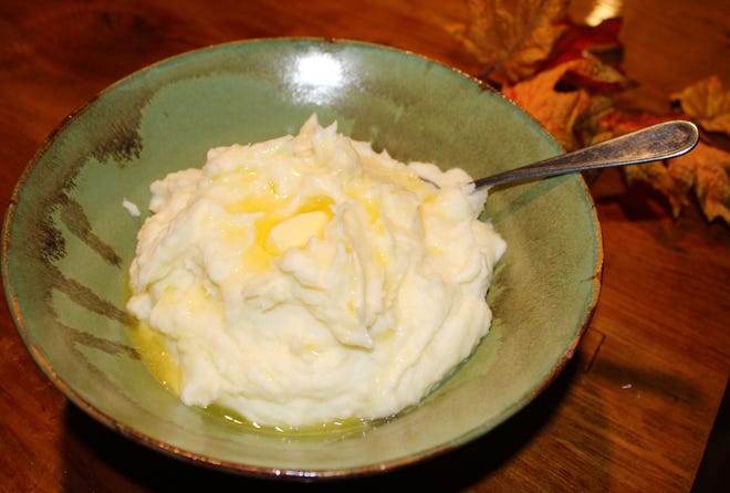 The best mashed potatoes start with good potatoes. These are made with redskin. Yukon Gold have a richer, buttery color.