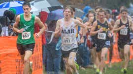 State cross-country runners battle mud, rain and wind at Detweiller Park