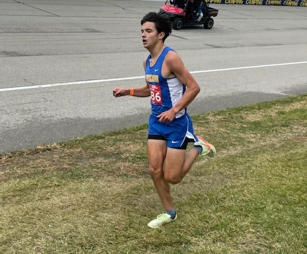 Carter McCalister of Jefferson took second place in the Division 2 state championships at Michigan International Speedway Saturday.