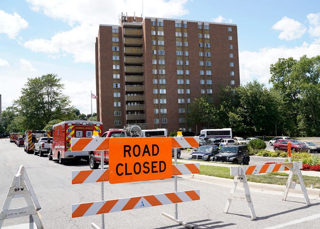 Condemned homes, missing out on lady lead information 1 A "road closed" sign blocks off a stretch of College Avenue in Adrian Monday, July 25, 2022, while an evacuation of residents was taking place at the Riverview Terrace Apartments, 400 College Ave. The evacuation was due to structural concerns on the building's third floor. A local state of emergency declaration which was declared July 26 by Adrian Mayor Angie Sword Heath and extended by the Adrian City Commission Aug. 1, was rescinded by the commission at its Nov. 7 regular meeting.