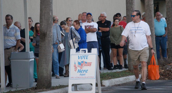 Lee County election voting sites saw a steady line of voters on Tuesday, Nov. 8.