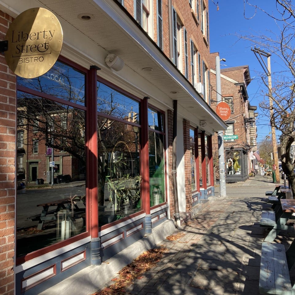 The exterior of Liberty Street Bistro in Newburgh on Nov. 9, 2022.