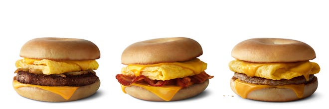 Breakfast bagels are back for a limited time at McDonald's locations in Michigan.