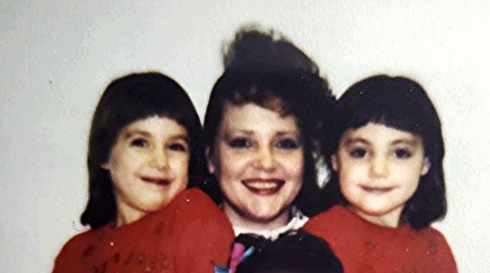 Angelica and Rosalie with their mother, Dawn Sosa