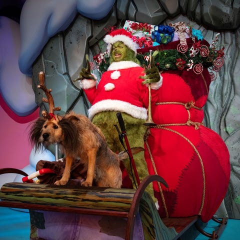 The Grinch is popular as Santa Claus at Universal'