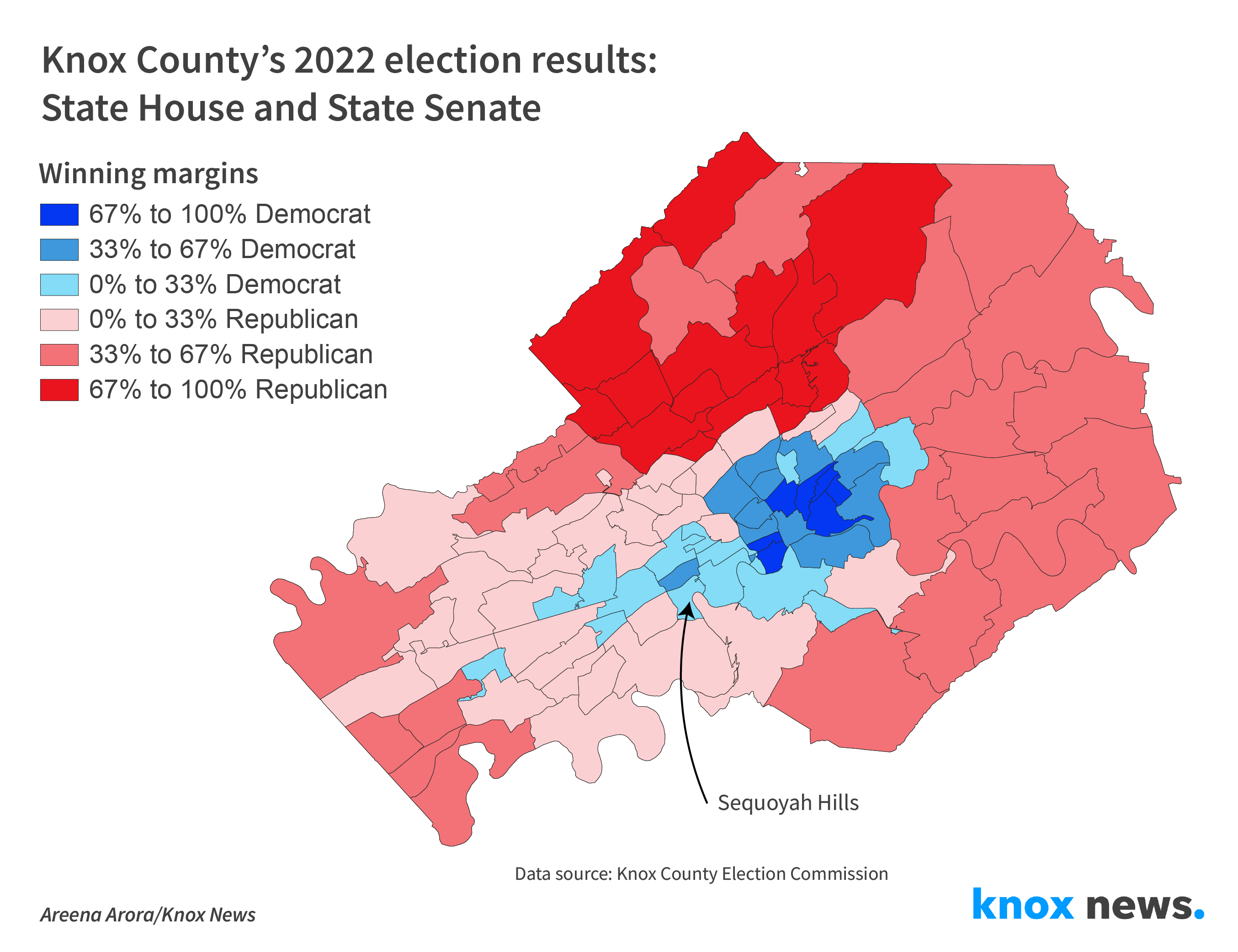 Election maps show Knox County is turning bluer, year by year