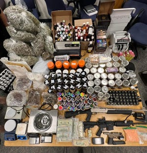 Items seized by Simi Valley police after a house fire on Oct. 18 led to discovery of a suspected cannabis manufacturing operation in the 1800 block of Locust Street.