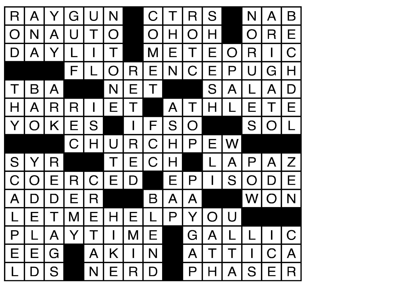 Online Crossword & Sudoku Puzzle Answers for 11/15/2022 - USA ...