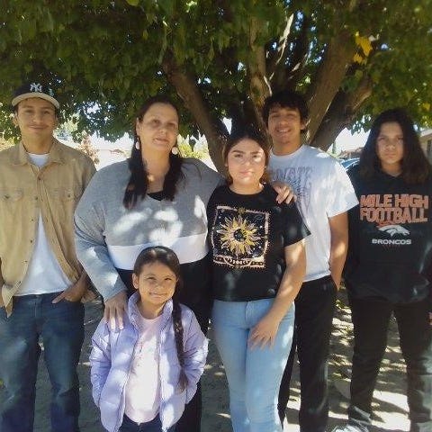 Dawn Zephier, 48, and her five children, Eric, 19;