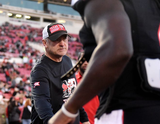 Texas Tech coach Joey McGuire will greet his veteran players on senior night before the Red Raiders take on Oklahoma at 6:30 p.m. Saturday at Jones AT&T Stadium.