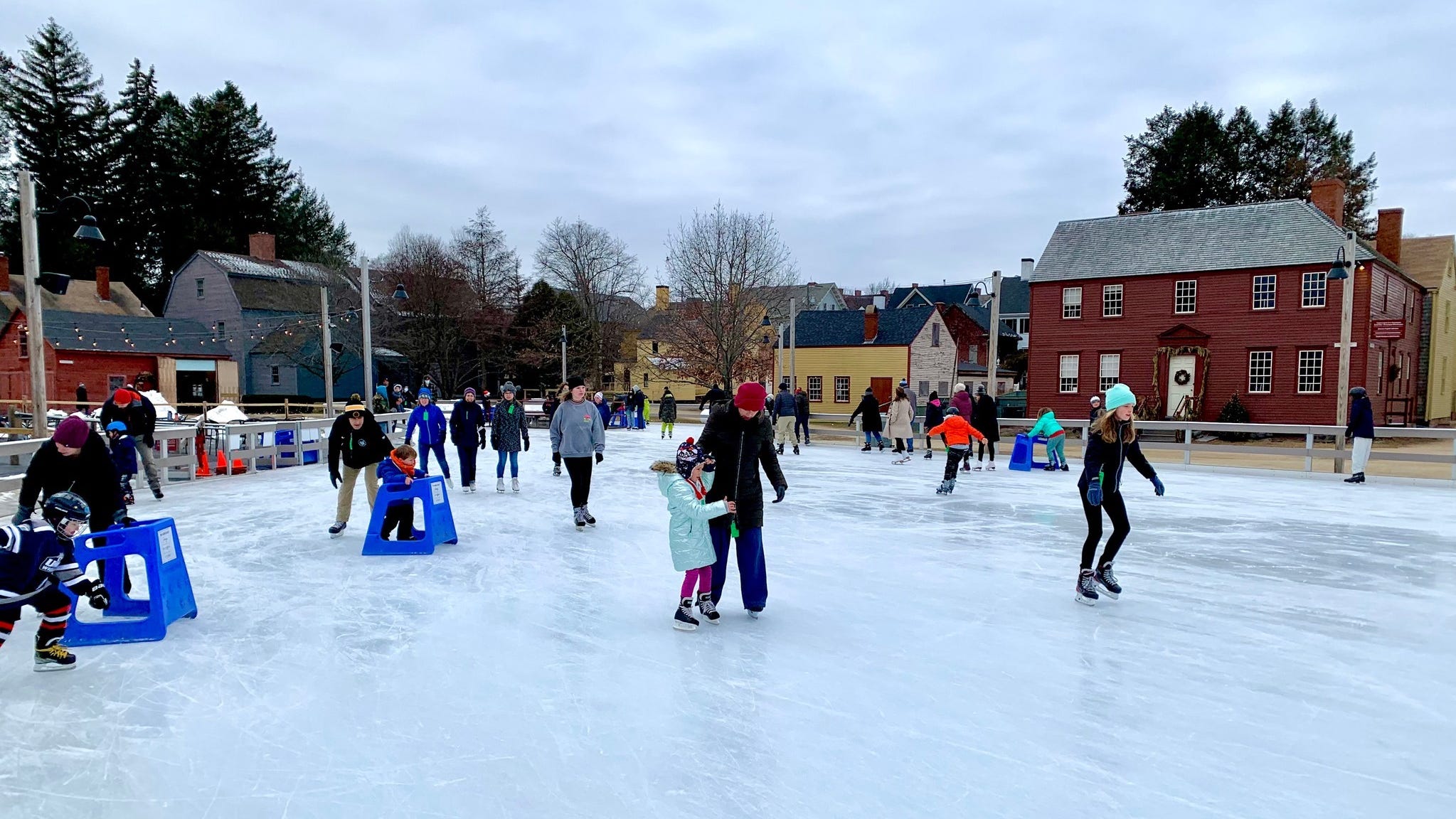 Portsmouth NH: Strawbery Banke ice skating rink opening for 2022-23
