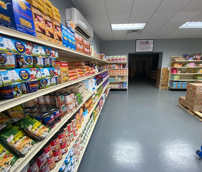 Franklin Food Bank's Customer Choice Market allows families and individuals "shop" choosing food independently.