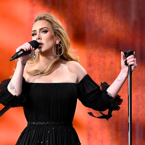 LONDON, ENGLAND - JULY 02: Adele performs on stage