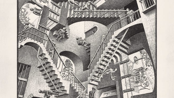 M.C. Escher show brings mind-twisting, illusion art to Naples