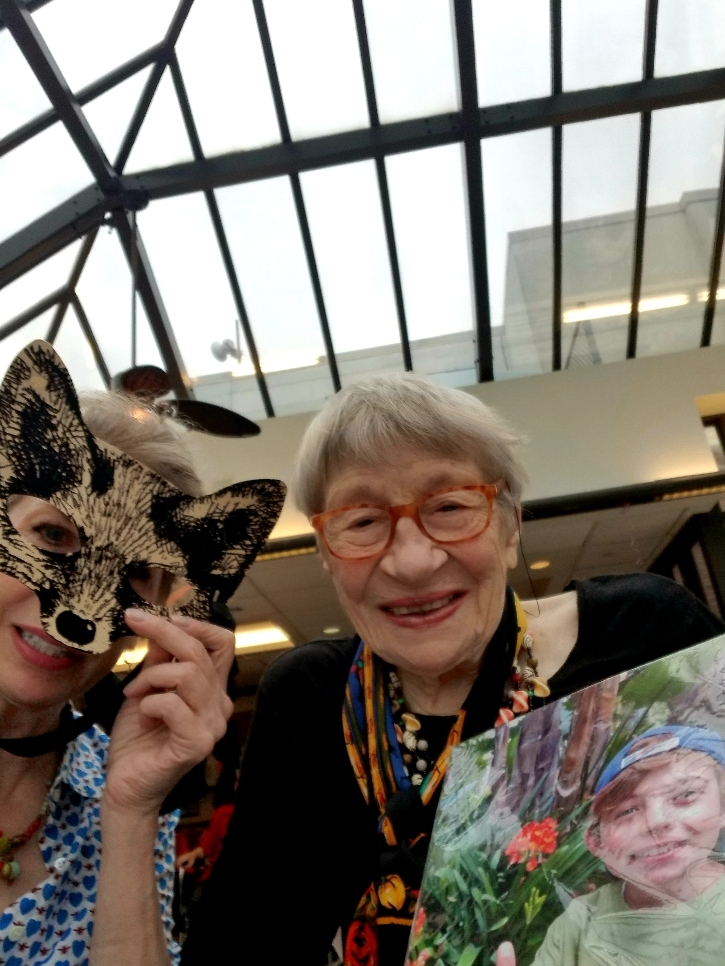 In 2019, Grace Campbell (right) dressed up for Halloween as "Grandma Noonie," which is what her grandson called her. She had become a resident of The Riverside Premier Rehabilitation and Healing Center in Manhattan earlier that year. Daughter Claire Campbell (right) said care for her mother was often delayed or missed because of understaffing -- even after the pandemic had settled down.