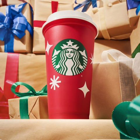 Starbucks reusable red cup for 2022.