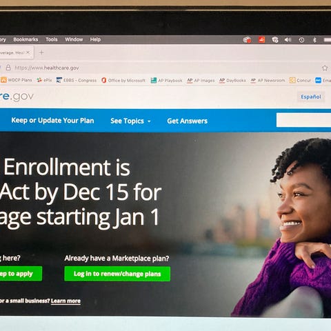 The healthcare.gov website is seen on Nov. 1, 2022