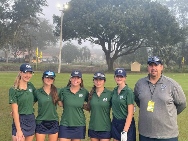 Mckeel placed seventh in state golf on Wednesday. It's the third time in three years McKeel has advanced to state as a team. From left to right are Susie Davis, Caroline DeKalb, Carly McKnight, Ava Bustos, Georgia Spence and coach Jeremy Bohnenstiehl.