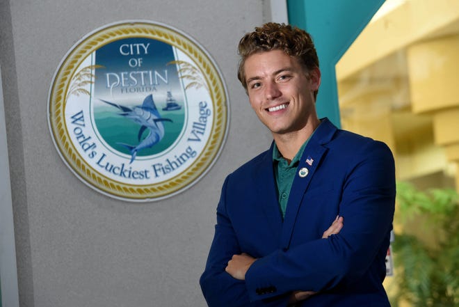 At 28, incoming Destin Mayor Bobby Wagner will be the youngest mayor the city has had. Wagner beat out fellow Destin Councilman Rodney Braden during this month's election and will replace outgoing Mayor Gary Jarvis.