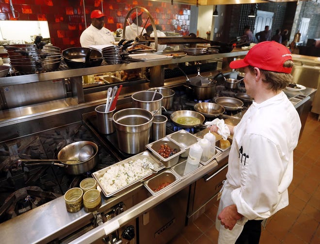 At the Embassy Suites Hilton, its upscale Side by Side Kitchen and Cocktails, shown in this 2015 file photo, will offer a Thanksgiving Day buffet, served from 12-3 p.m., and 4-8 p.m. [Staff file photo]