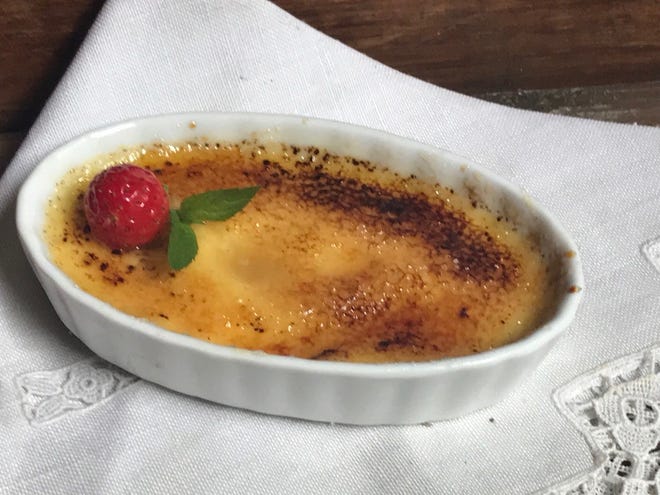 Creme brulee ready to eat