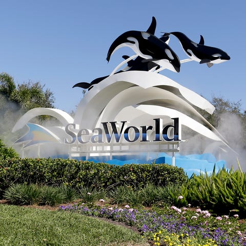 The entrance to SeaWorld Orlando is seen in a file