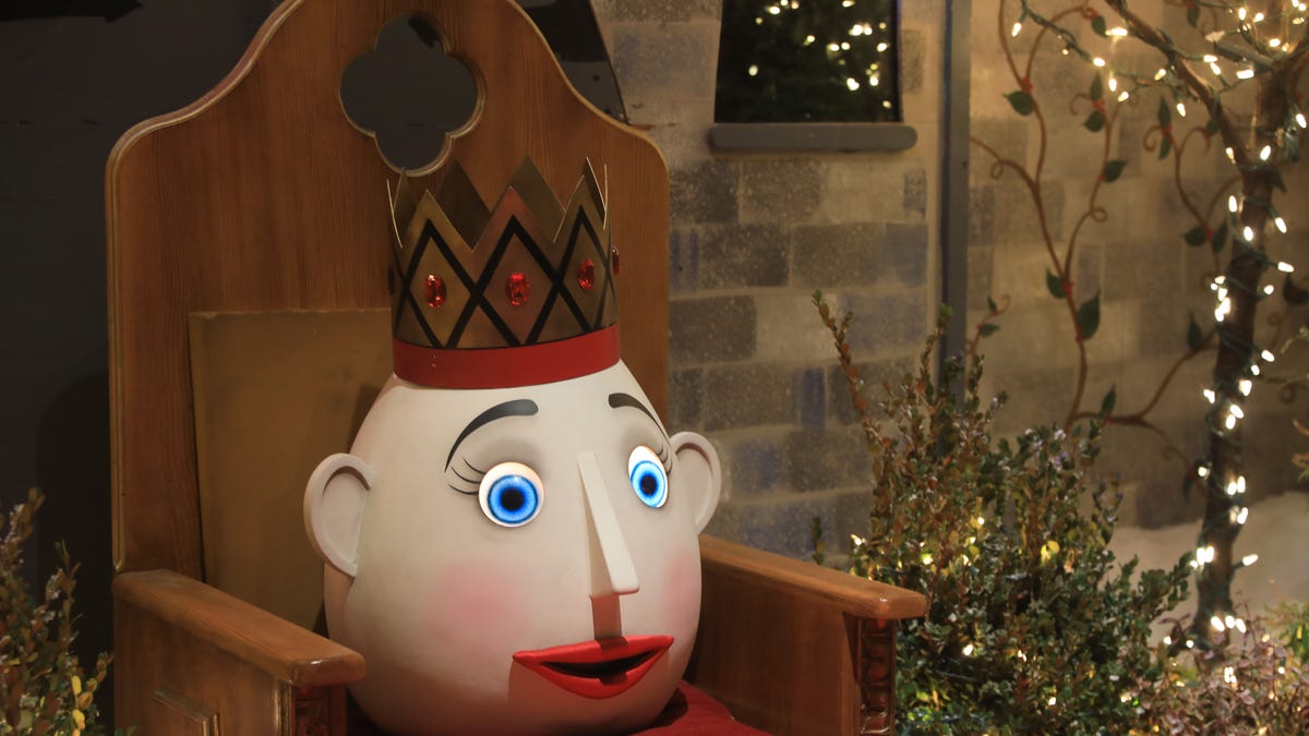 Eggbert is prepared for Christmas on the Farm at Devitt's Nursery in New Windsor on November 17, 2022. 