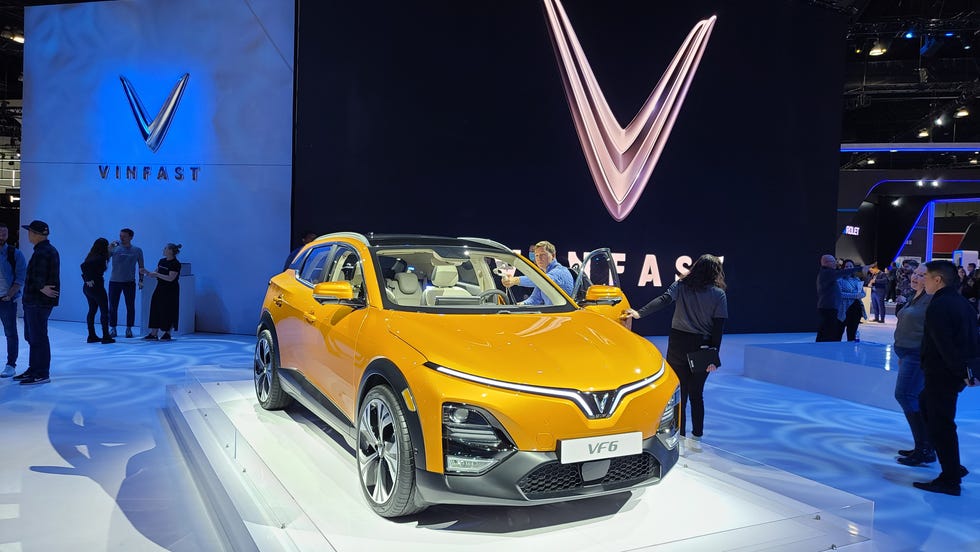 Good morning, Vietnam! BMW, Audi, and Mercedes aren't at the show. Vietnam's VinFast VF6 EV wants to fill the void.