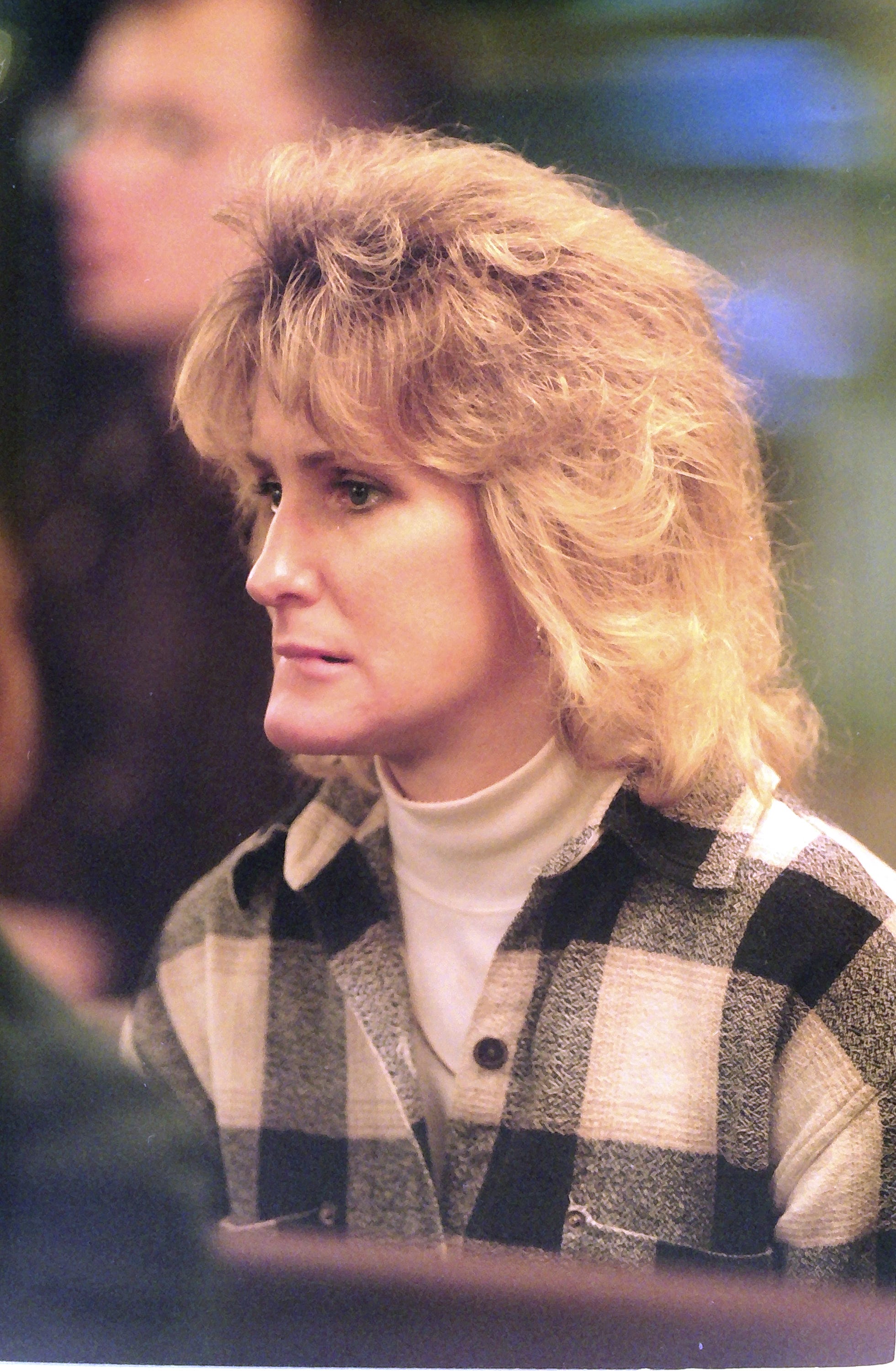 Tom Monfils' widow, Susan Monfils, is shown on Oct. 4, 1995.