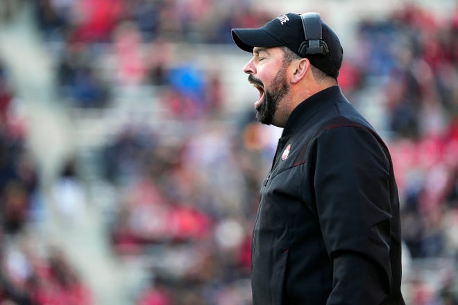 Ohio State Coach Ryan Day's team was flagged for 11 penalties that cost the Buckeyes 97 yards in a 43-30 win over Maryland.