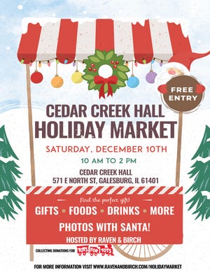 Raven & Birch will host Cedar Creek Hall’s Holiday Market from 10 a.m. to 2 p.m. Dec. 10.
(Photo: Submitted)