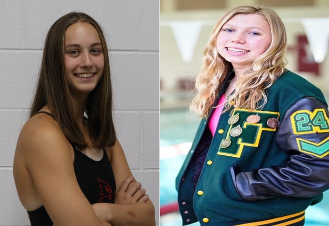 Annabelle Williams of Milan and Flat Rock's Lauren McNamara both won championships at the Division 3 State Swimming and Diving Finals Saturday.