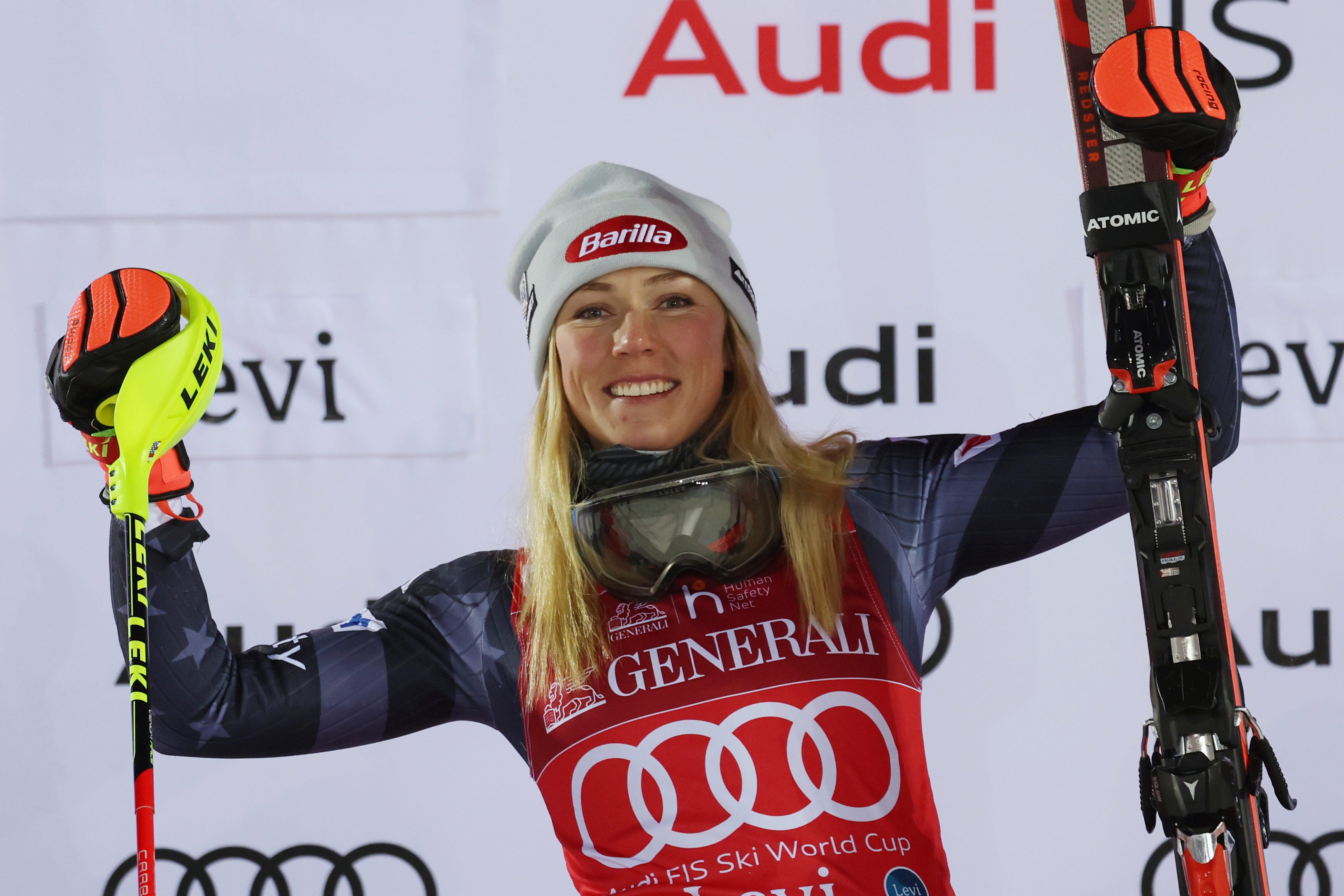 Mikaela Shiffrin makes history, breaks Lindsey Vonn's record for skiing World Cup wins