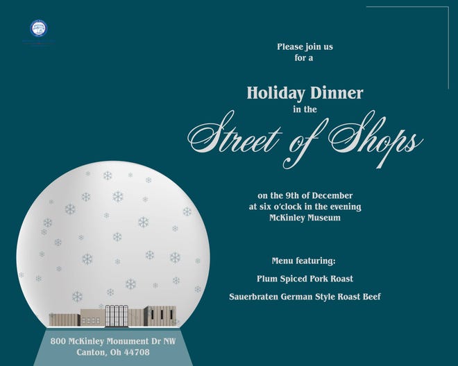 The McKinley Presidential Library & Museum is hosting a holiday dinner Dec. 9.