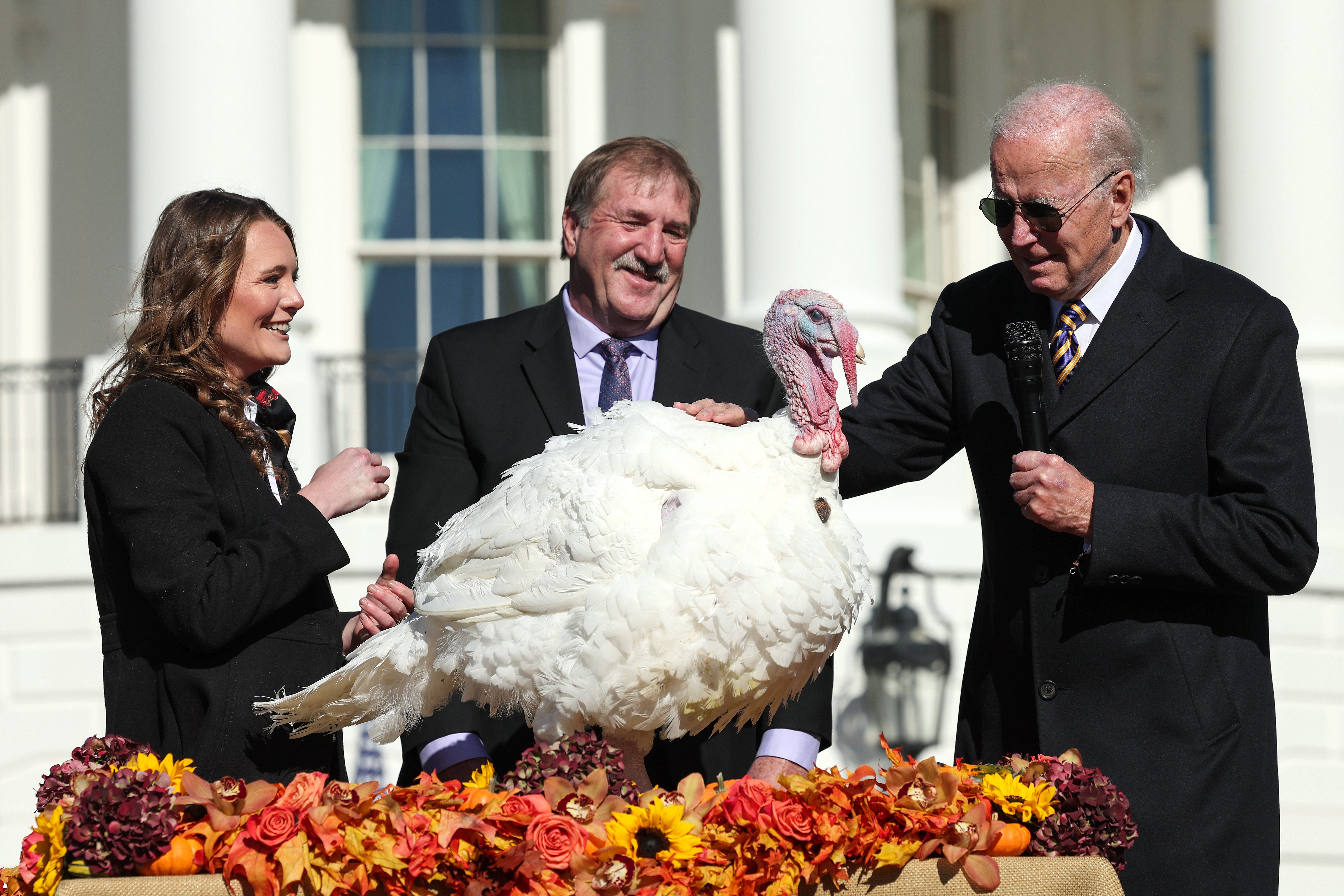 President Biden pardons Thanksgiving turkeys Chocolate and Chip