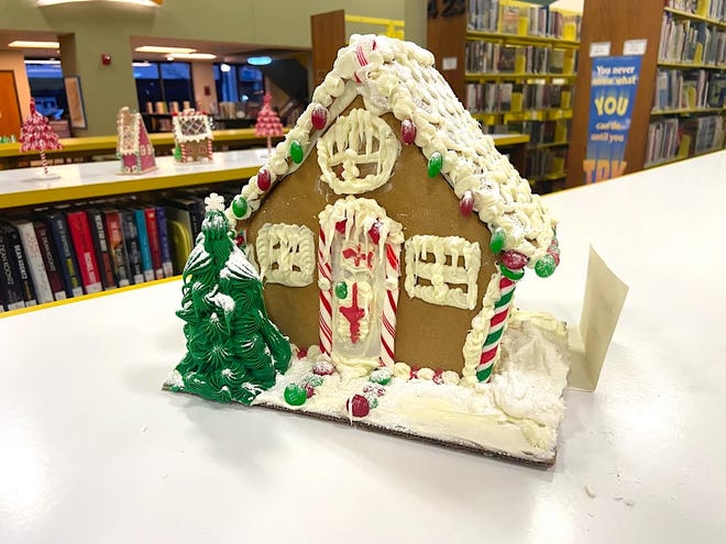 An example of a gingerbread house that was entered into a previous year's gingerbread house contest at the Adrian District Library is pictured. Submissions for the 19th annual contest can be dropped off at the library Wednesday, Nov. 30, or Thursday, Dec. 1.