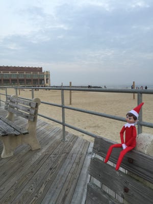 In 2015, the Elf on the Shelf was found on the Asbury Park Boardwalk.
